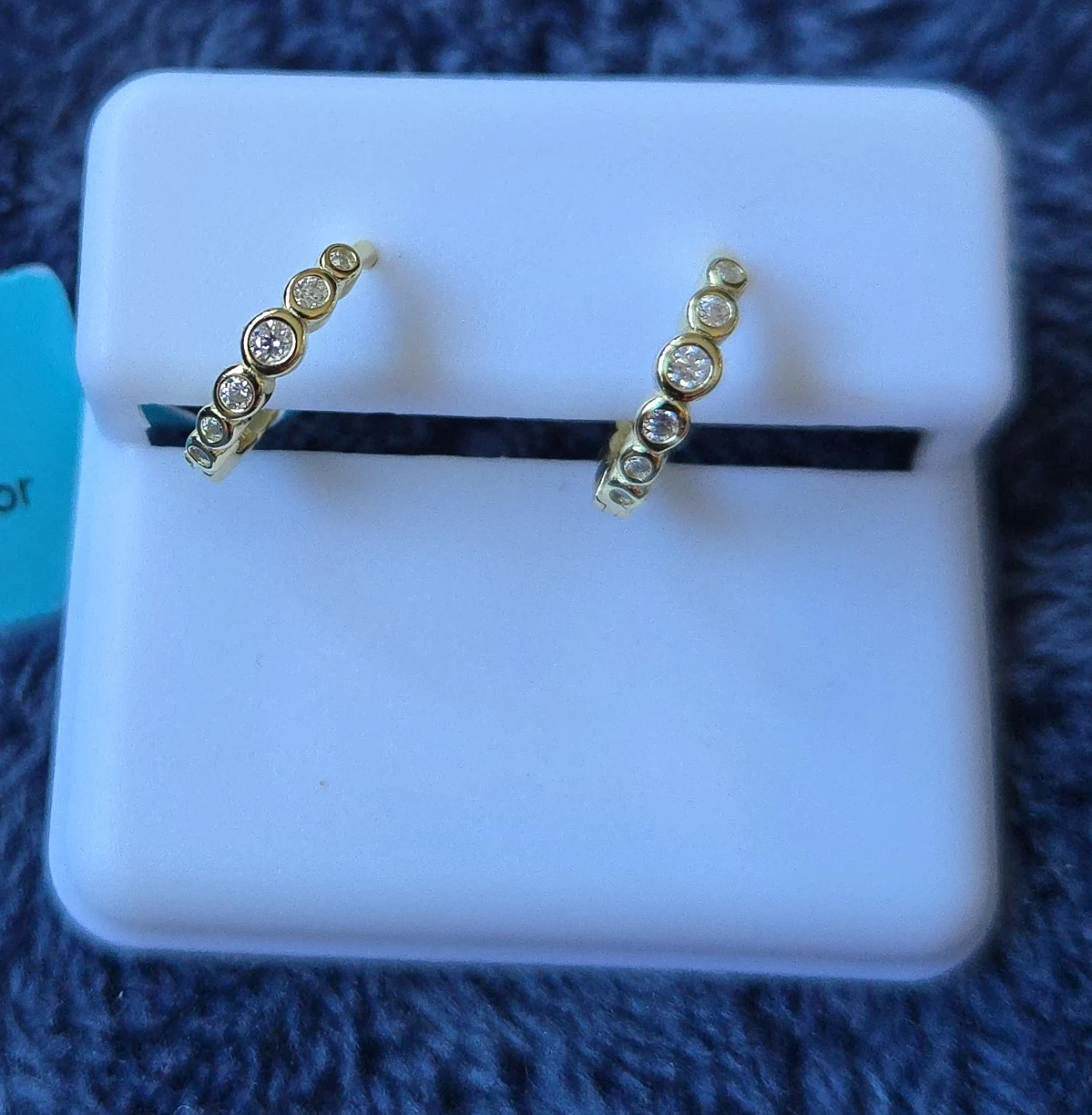 Earrings with Moissanite Stones