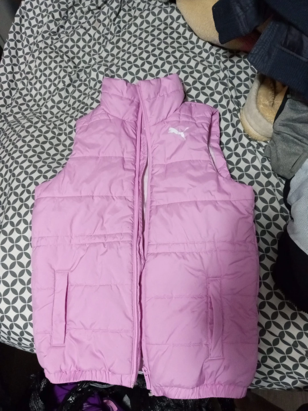 Puma Puffer Vest - Pink sz M kids