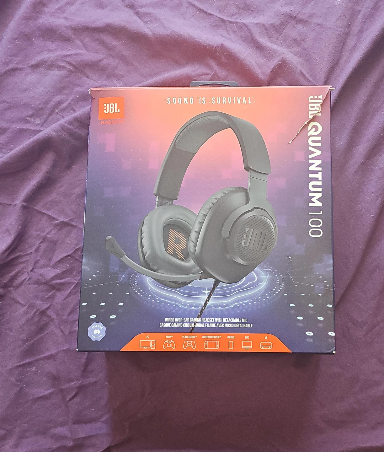 JBL Quantum 100 Gaming Headset - New in Box!