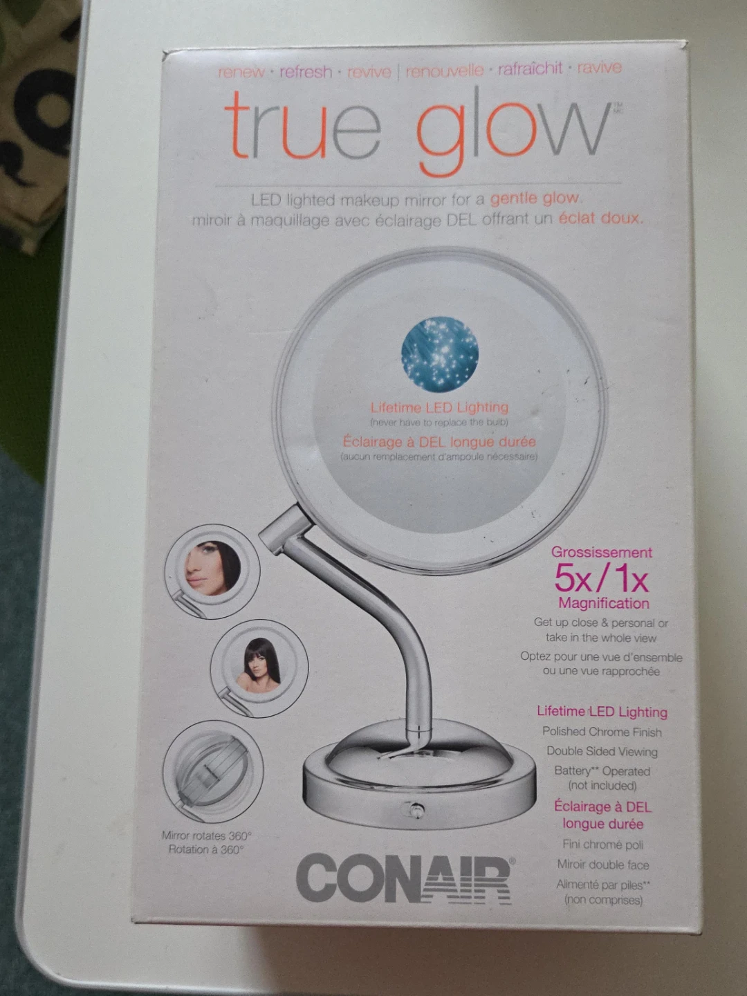 Conair True Glow LED Lighted Makeup Mirror