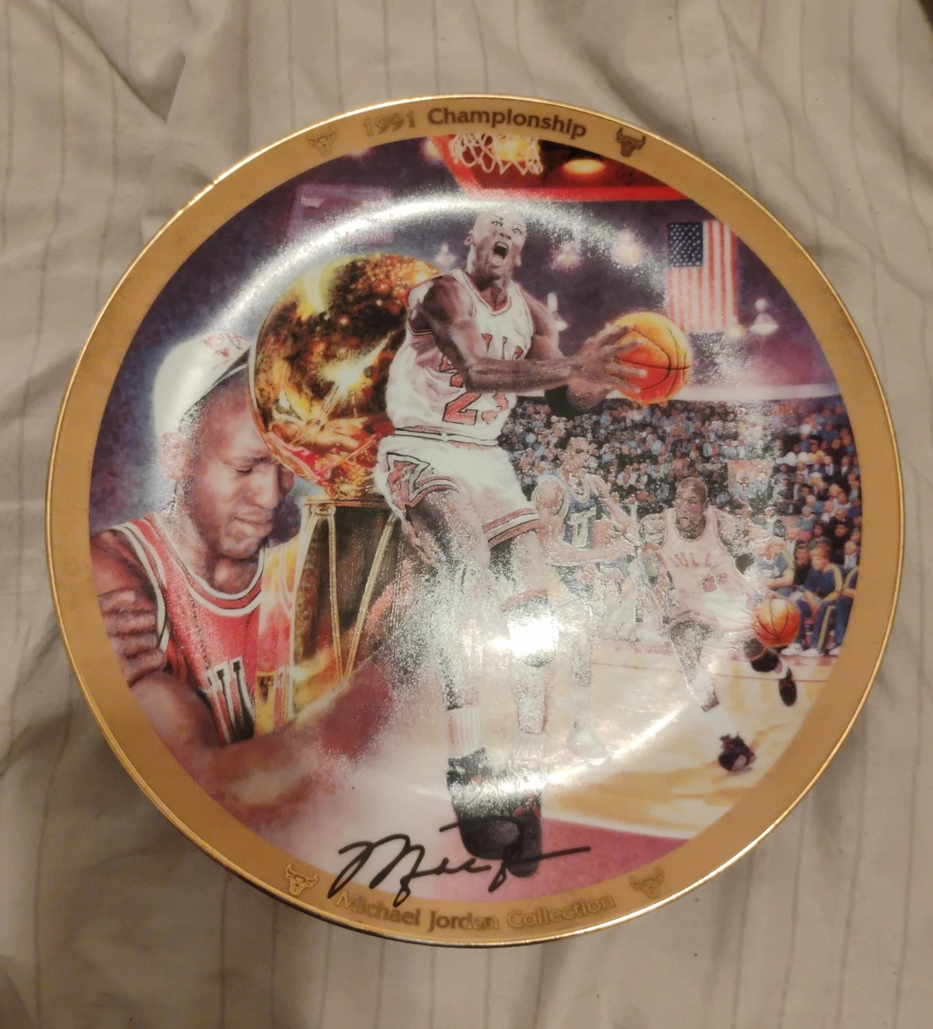 Michael Jordan 1991 Championship Plate