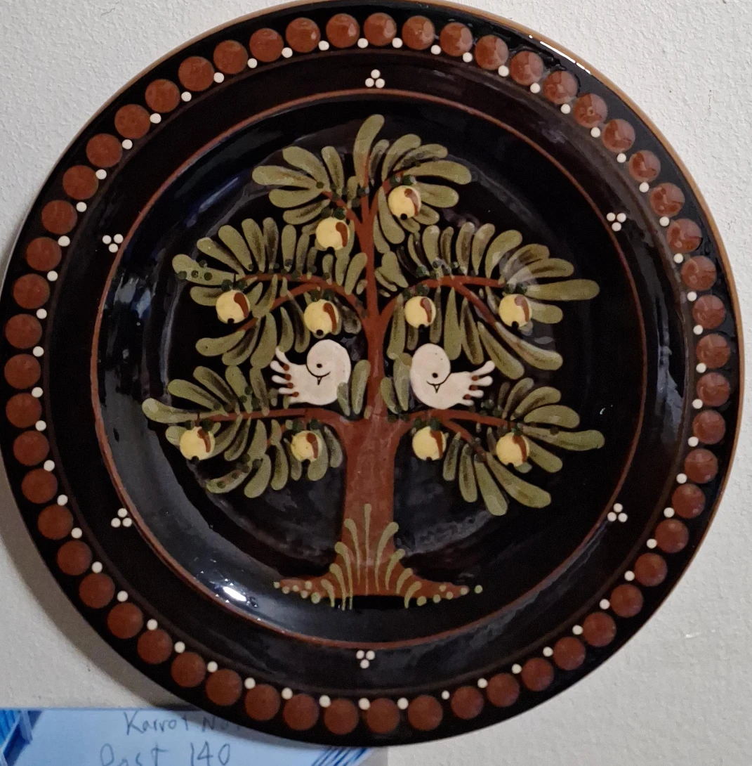 Hand-Painted Decorative Plate