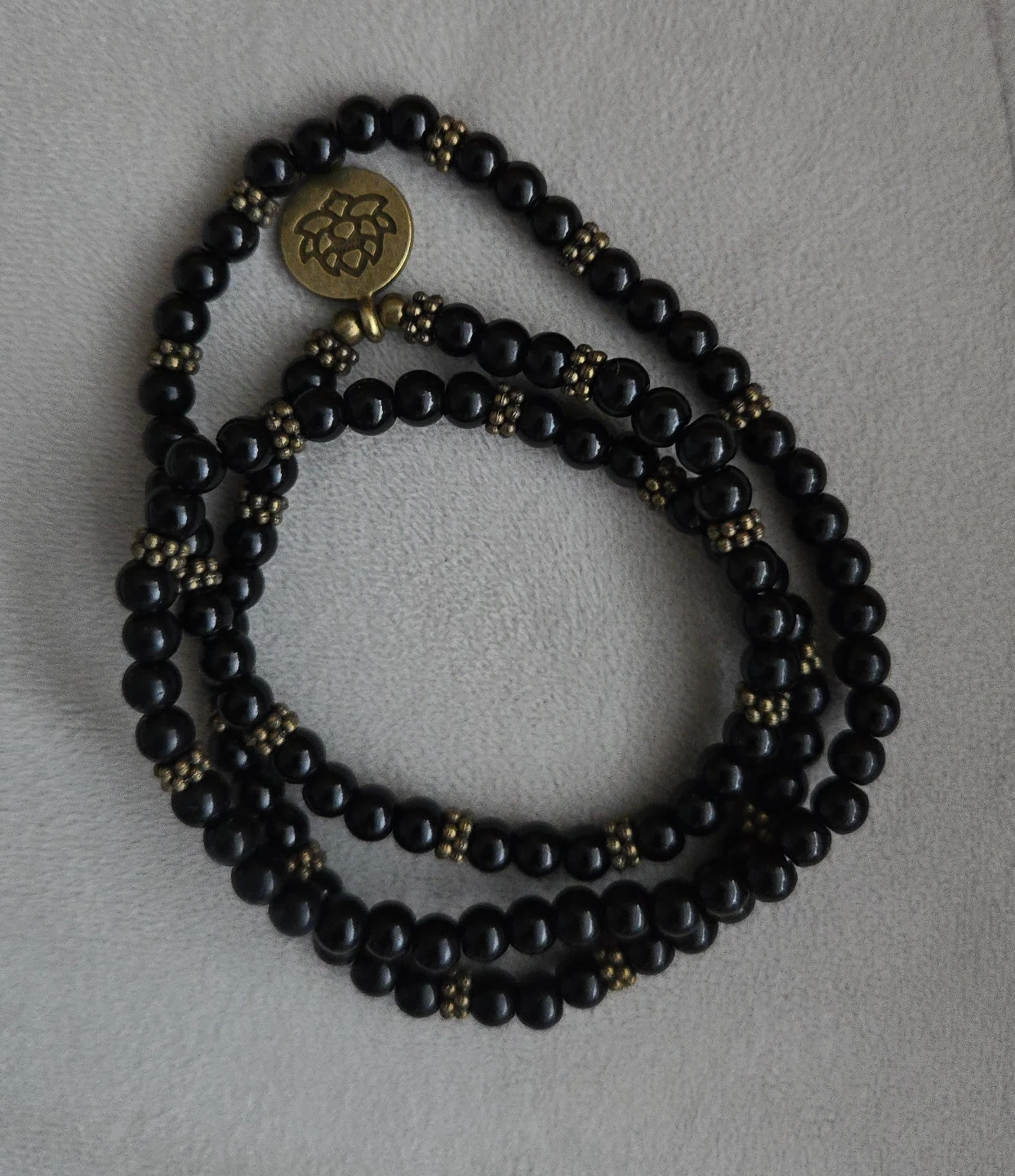 Onyx beaded necklace