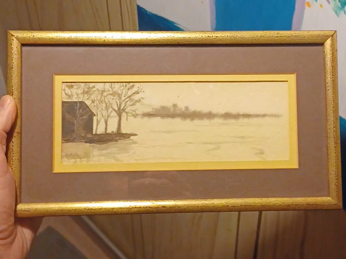 Watercolor 1974 Nadine Nelson Painting