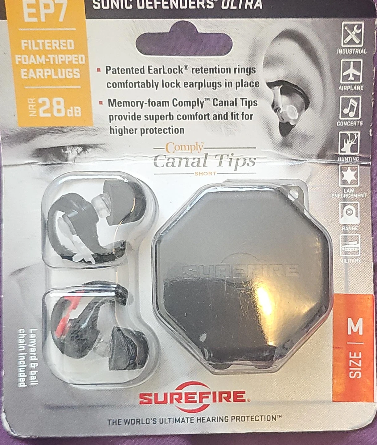 SureFire EP7 Sonic Defenders Ultra Earplugs (M)