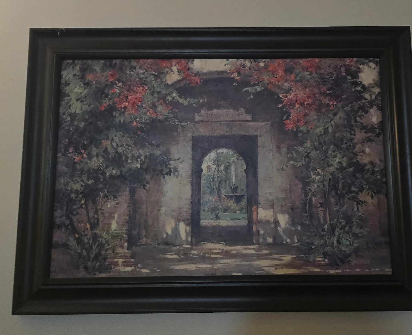 Framed Landscape Painting with Archway
