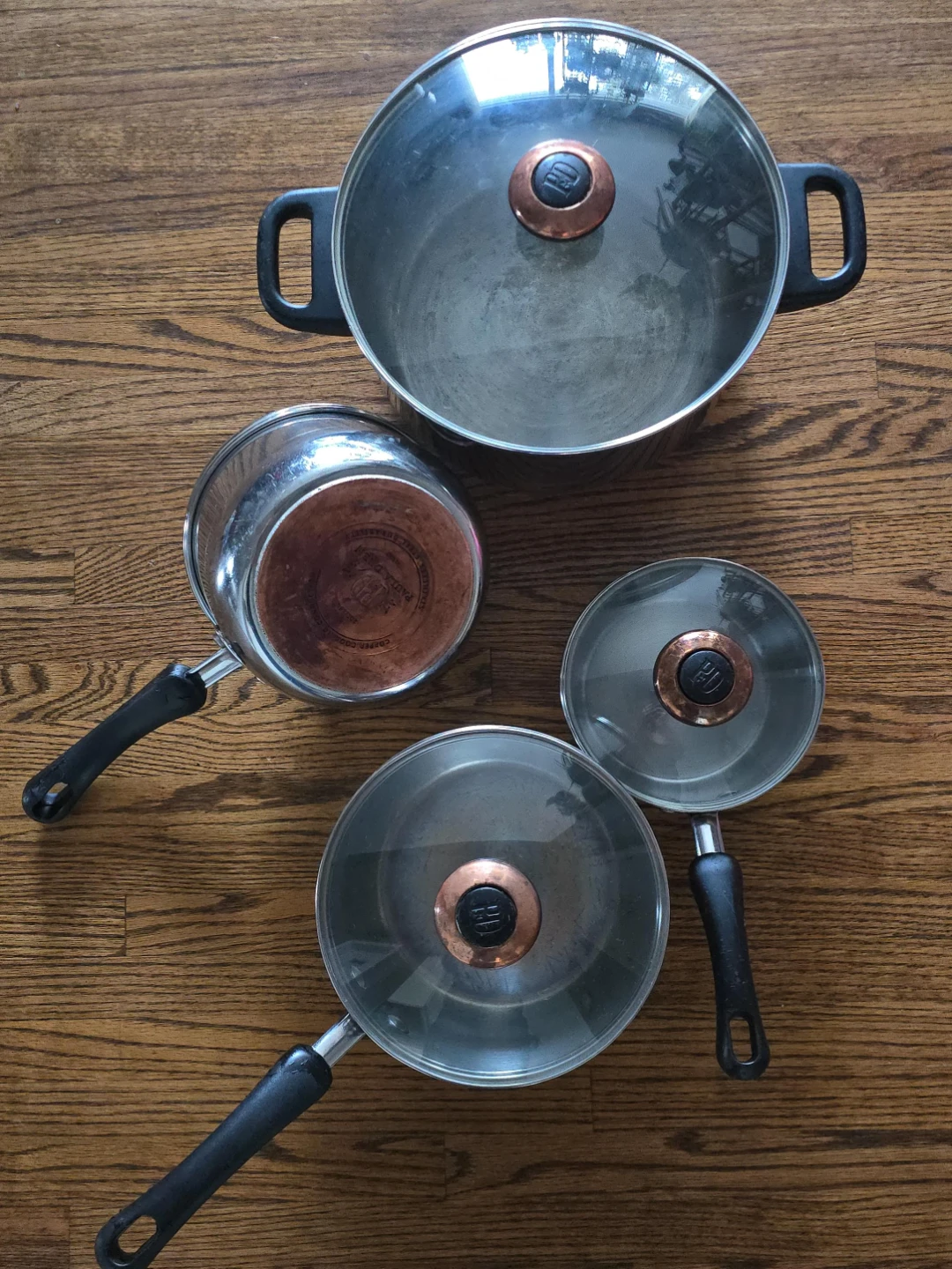 Paula Deen Stainless Steel Copper Bottom Cookware Set