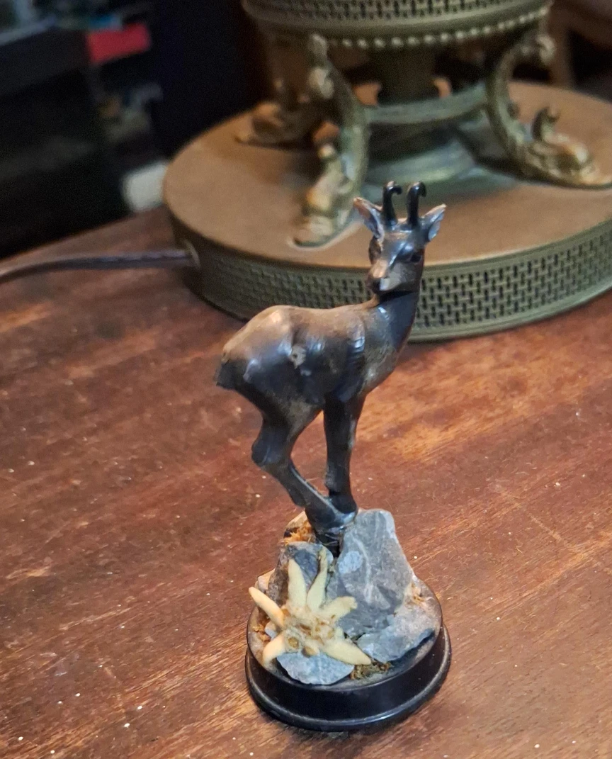 Vintage Metal Antelope Figurine