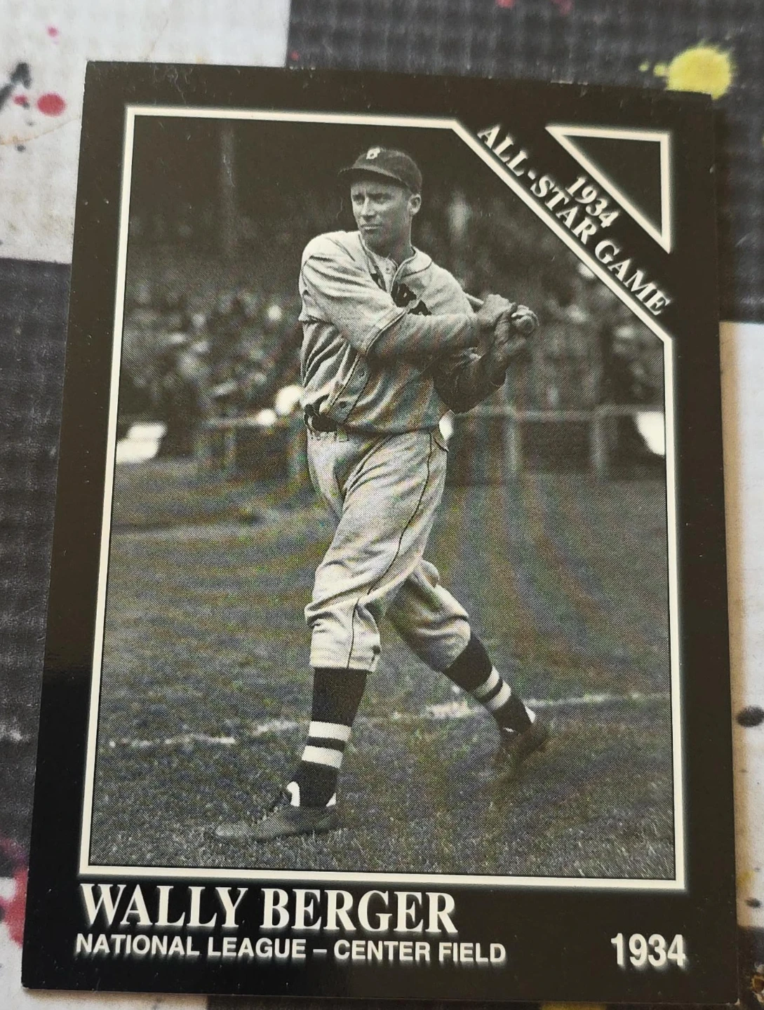 1934 All-Star Game Wally Berger Baseball Card