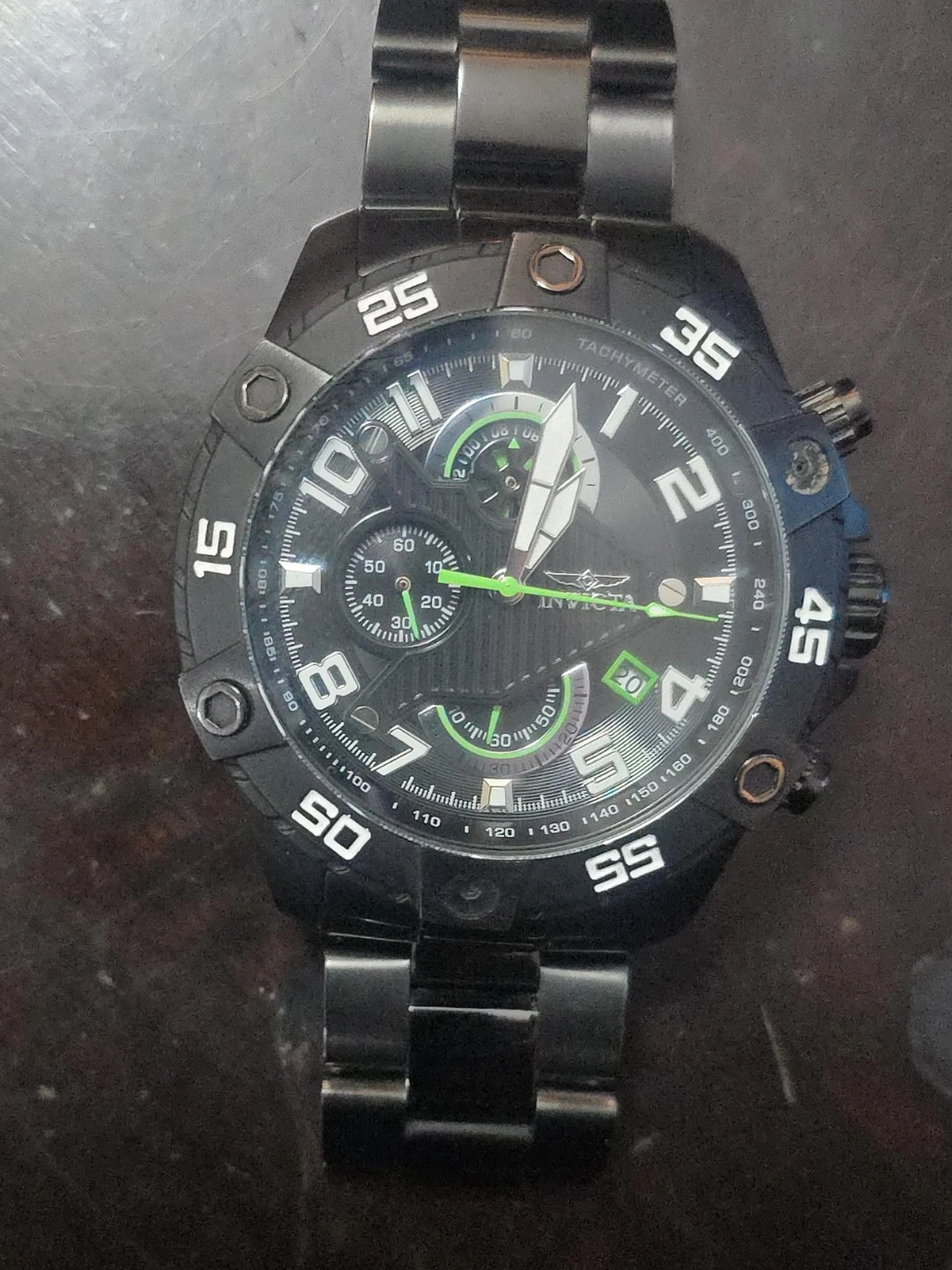 Invicta Black Chronograph Watch
