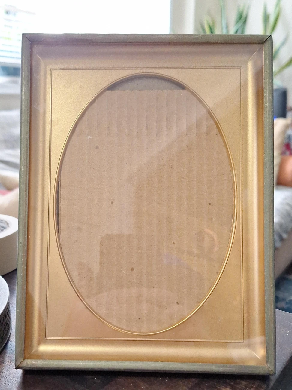 Oval Photo Frame Gold-Tone