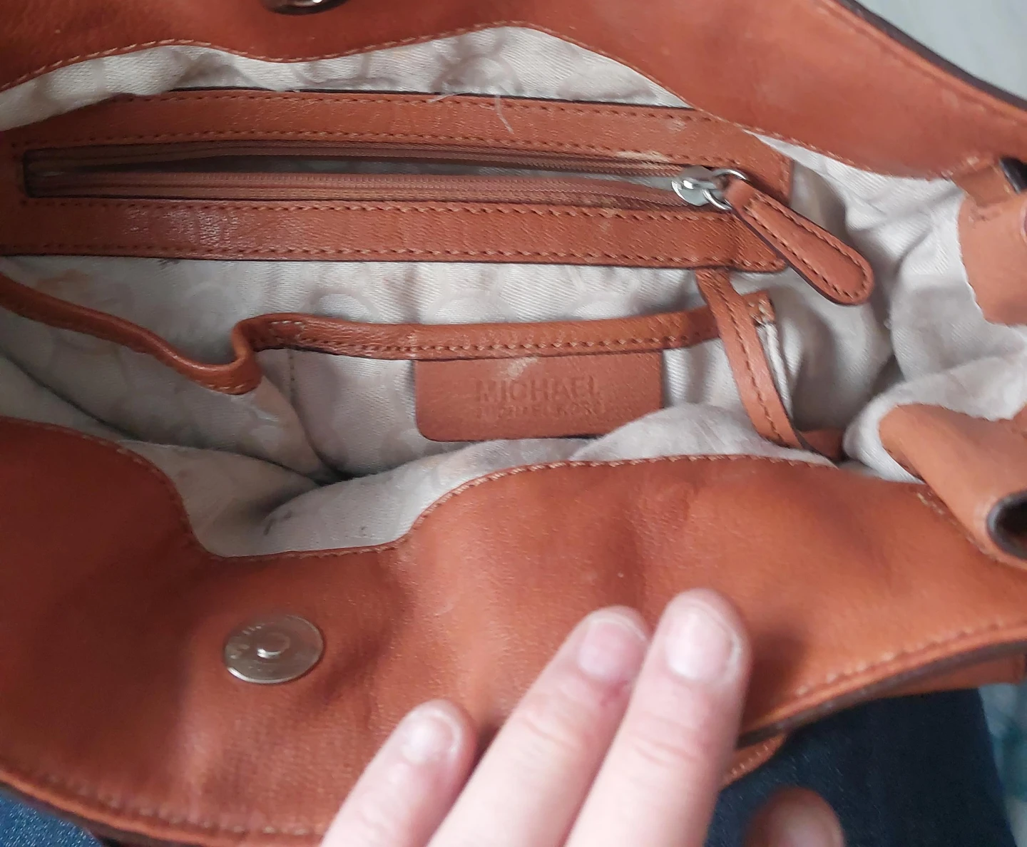 Michael Kors Brown Leather Handbag