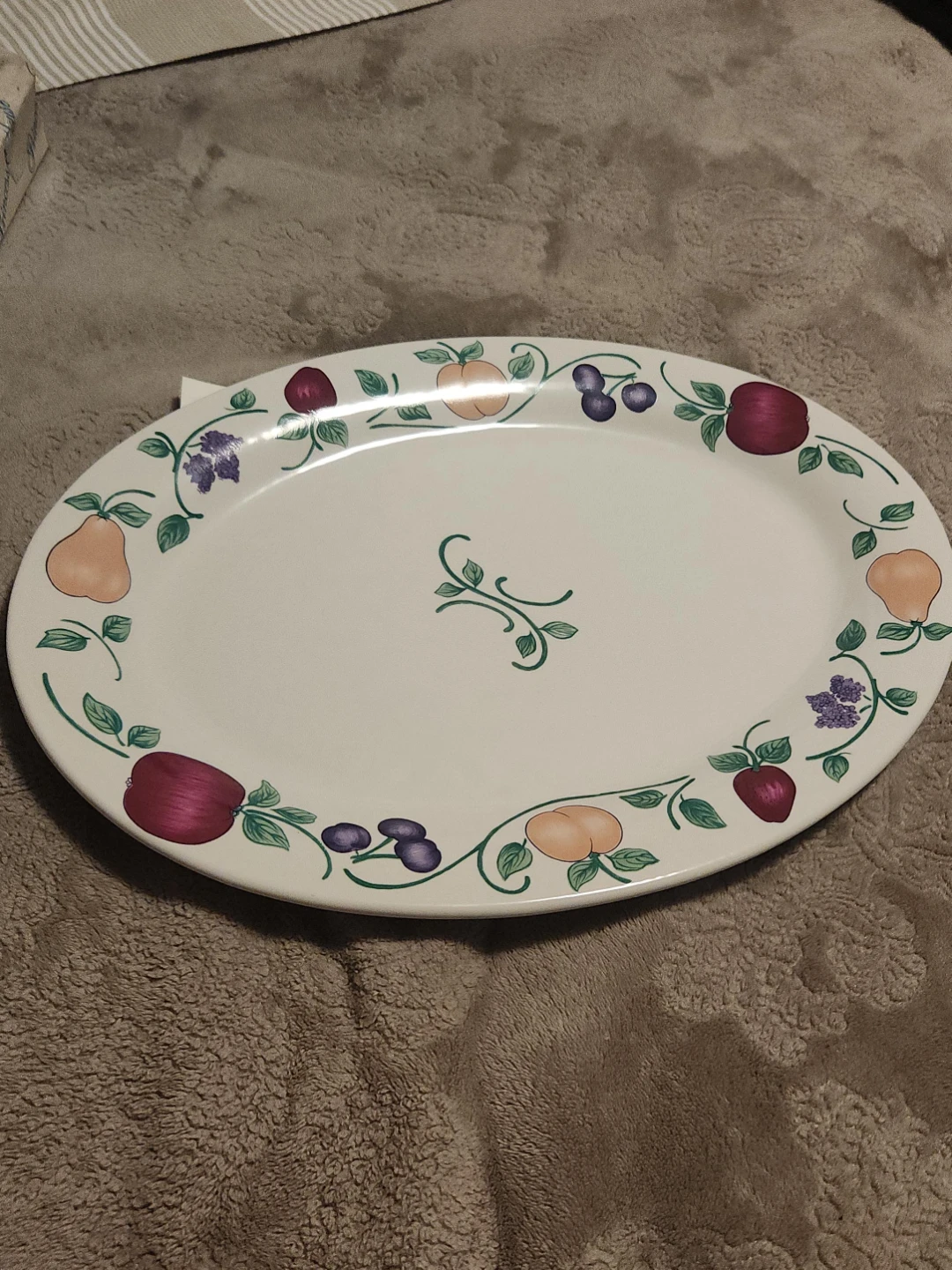 Princess House Orchard Medley Ceramic Platter