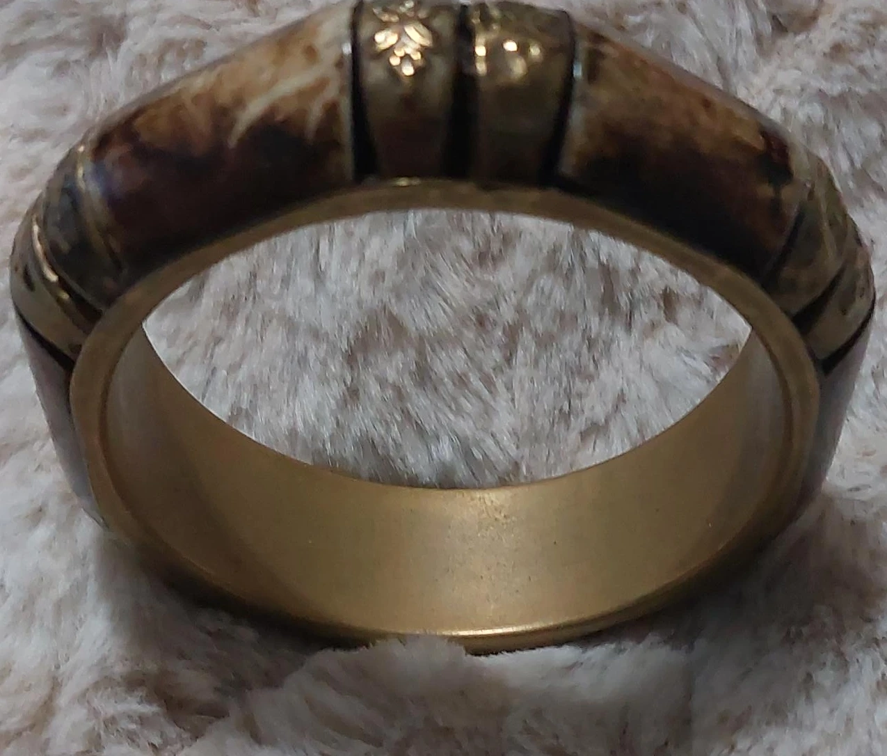 Brown & Gold Bangle Bracelet