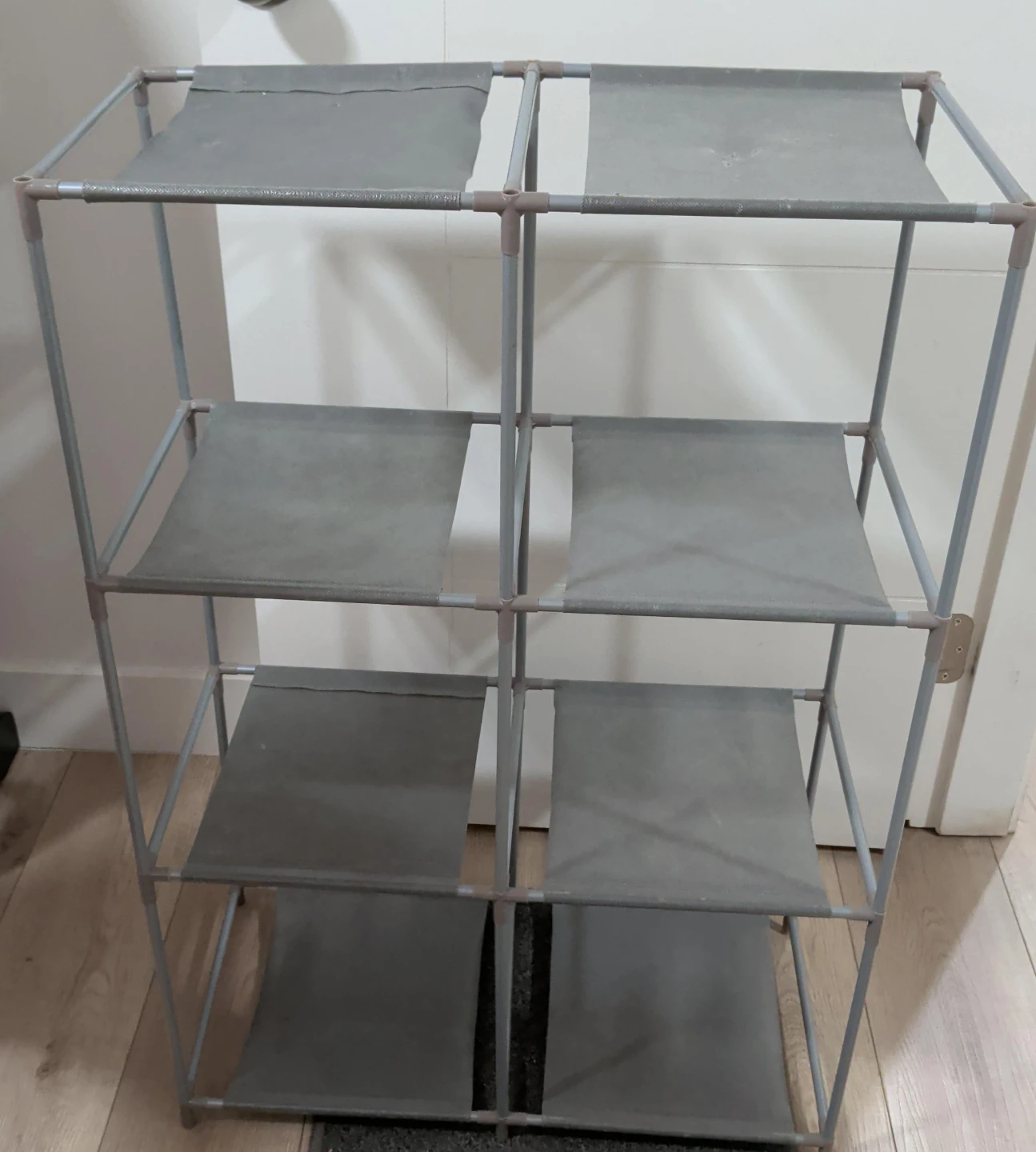 Grey 6-Shelf Storage Rack