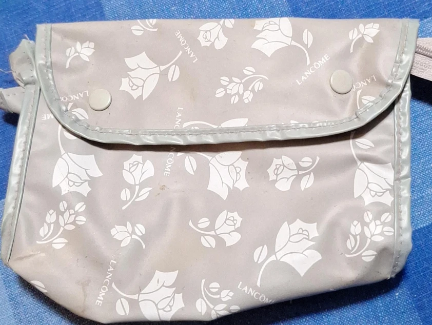Lancôme Cosmetic Bag with Rose Print