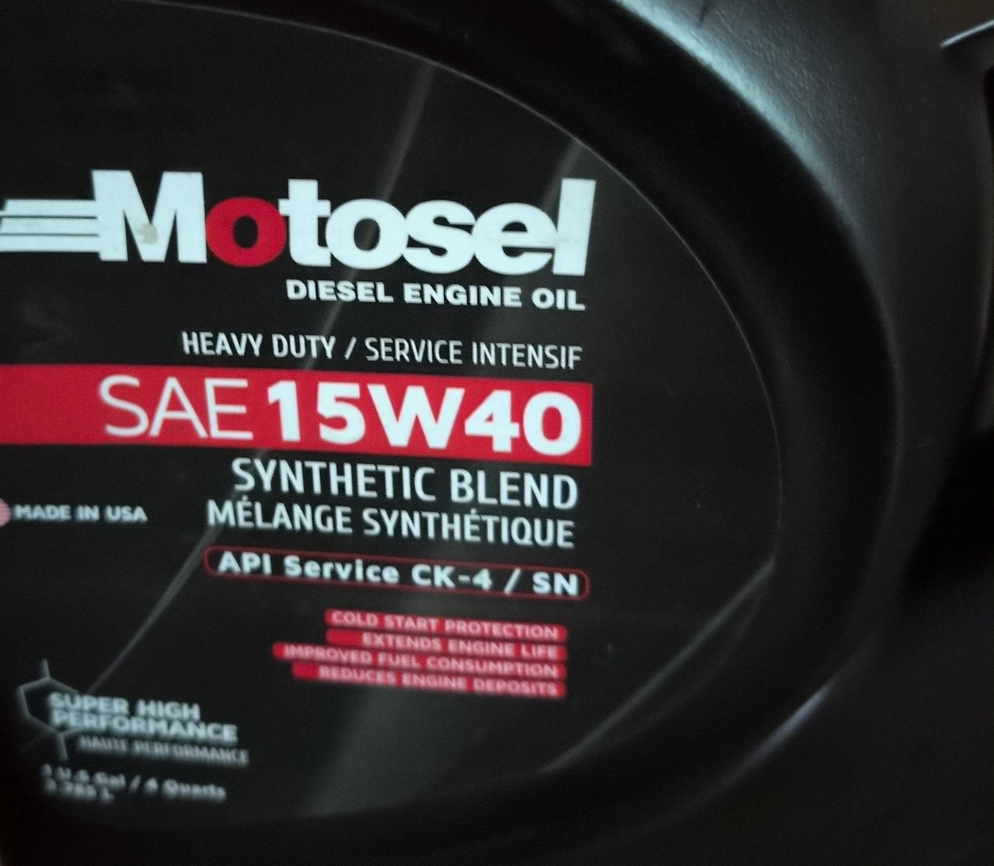 Motosel SAE 15W40 Diesel Engine Oil