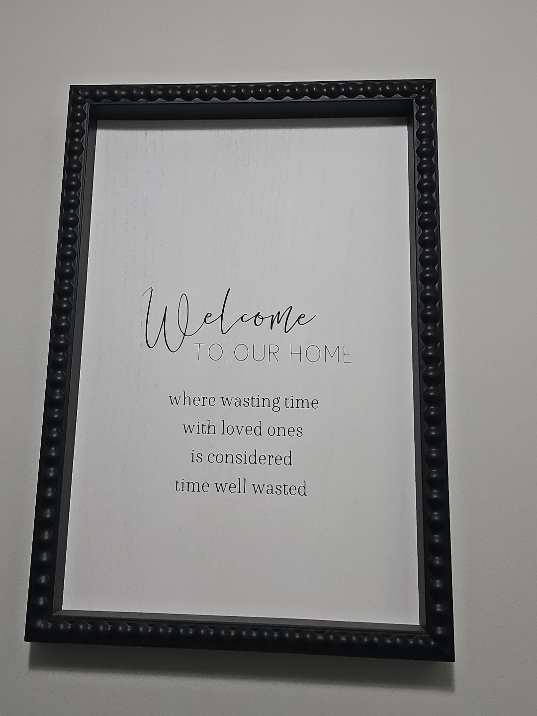 Welcome to Our Home Framed Print