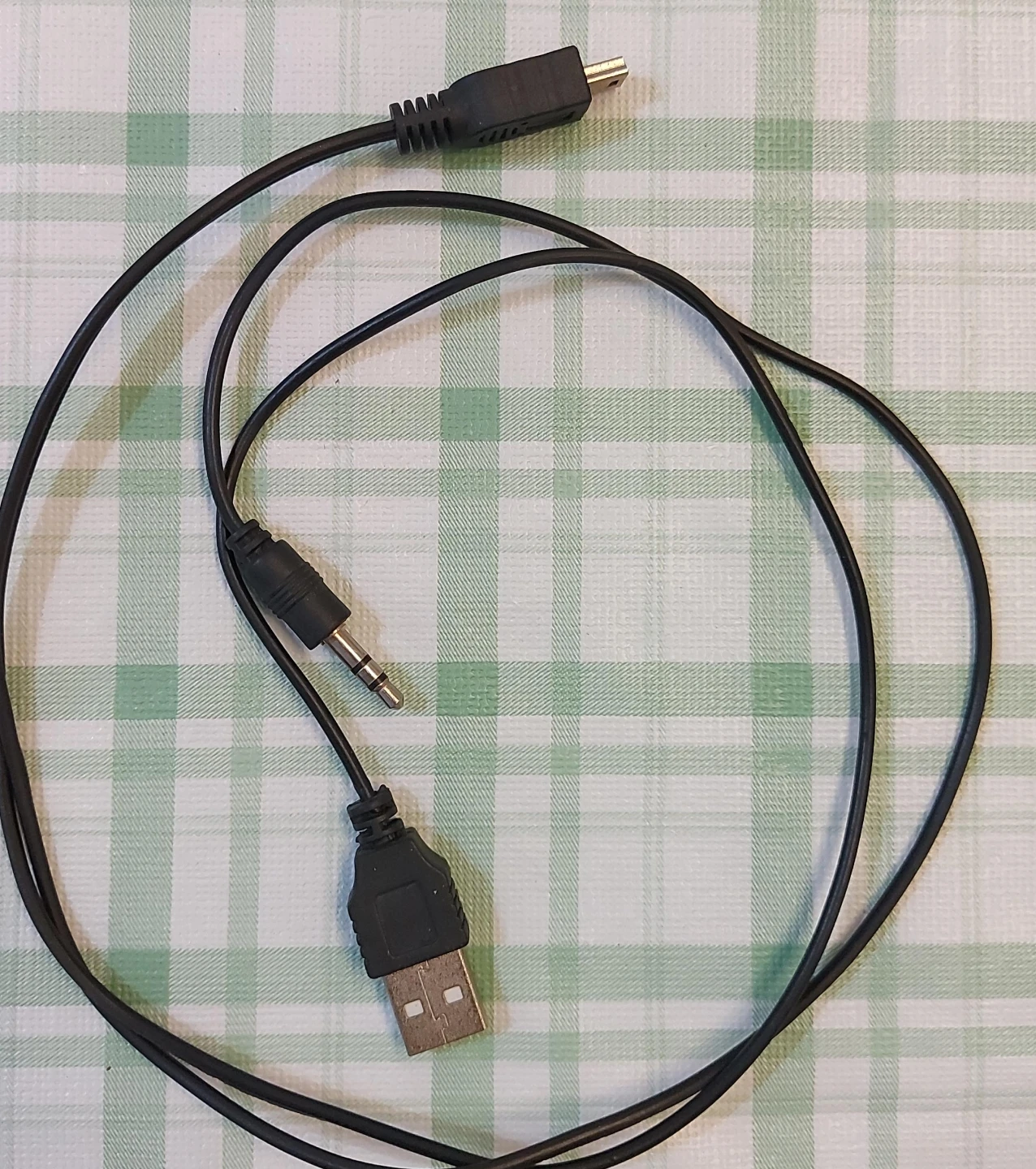 USB to 3.5mm Audio Jack and Micro USB Cable