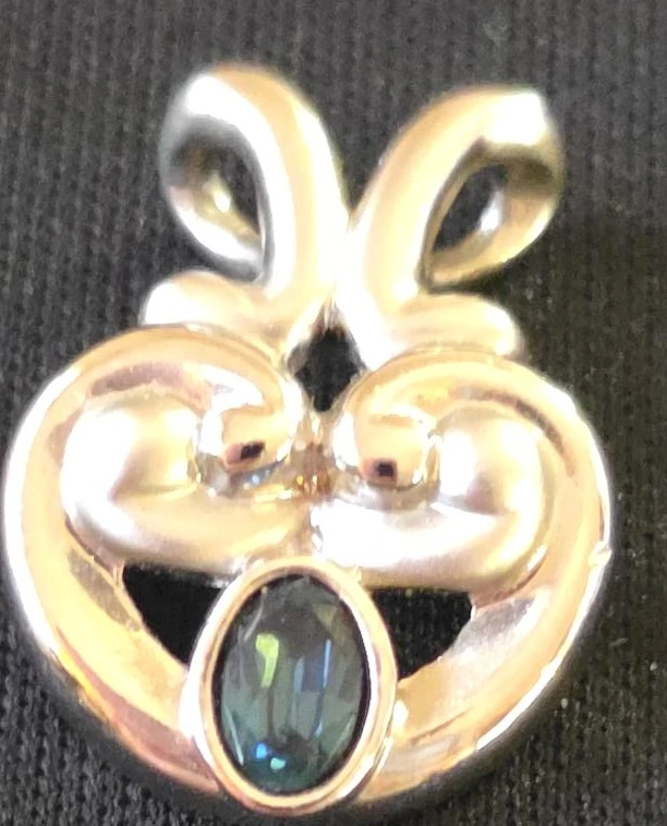 Silver Pendant with Blue Stone 🏆 - photo 3