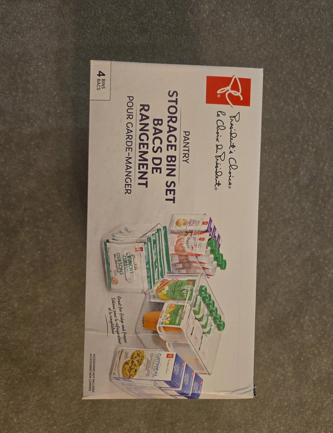 New President's Choice Pantry Storage Bin Set (4 Bins)