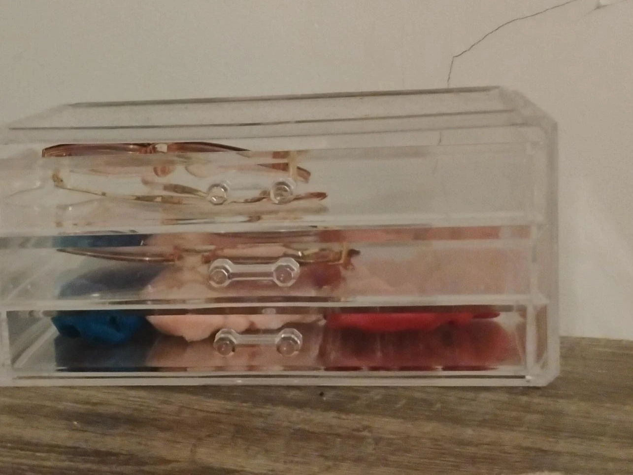 Clear Acrylic 3-Drawer Organizer for Small Items