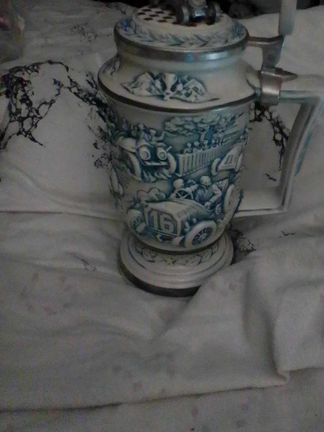 Avon Racing Car Stein - Handcrafted Brazil
