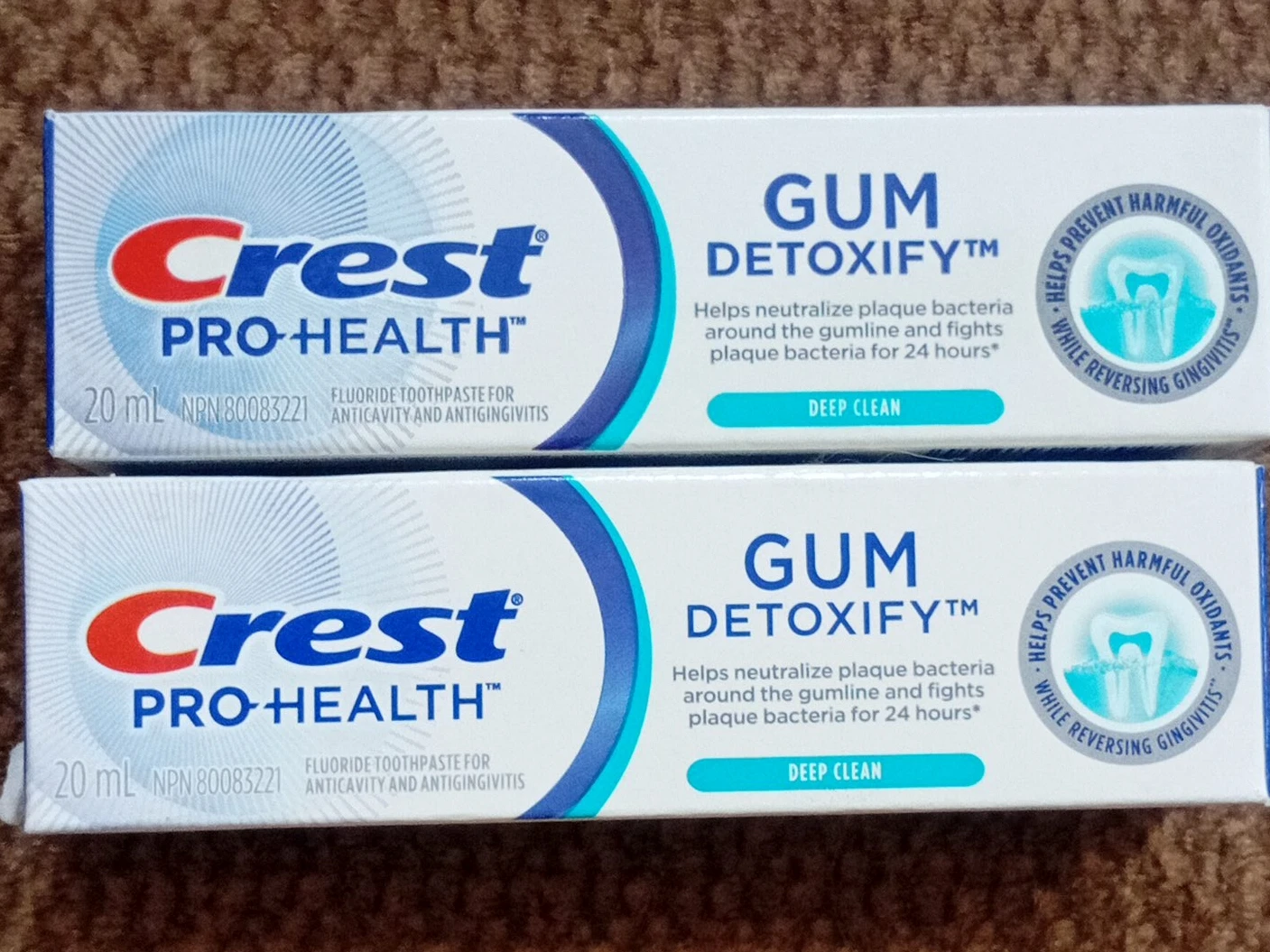 Crest Pro-Health Gum Detoxify Deep Clean Toothpaste (2x 20ml)