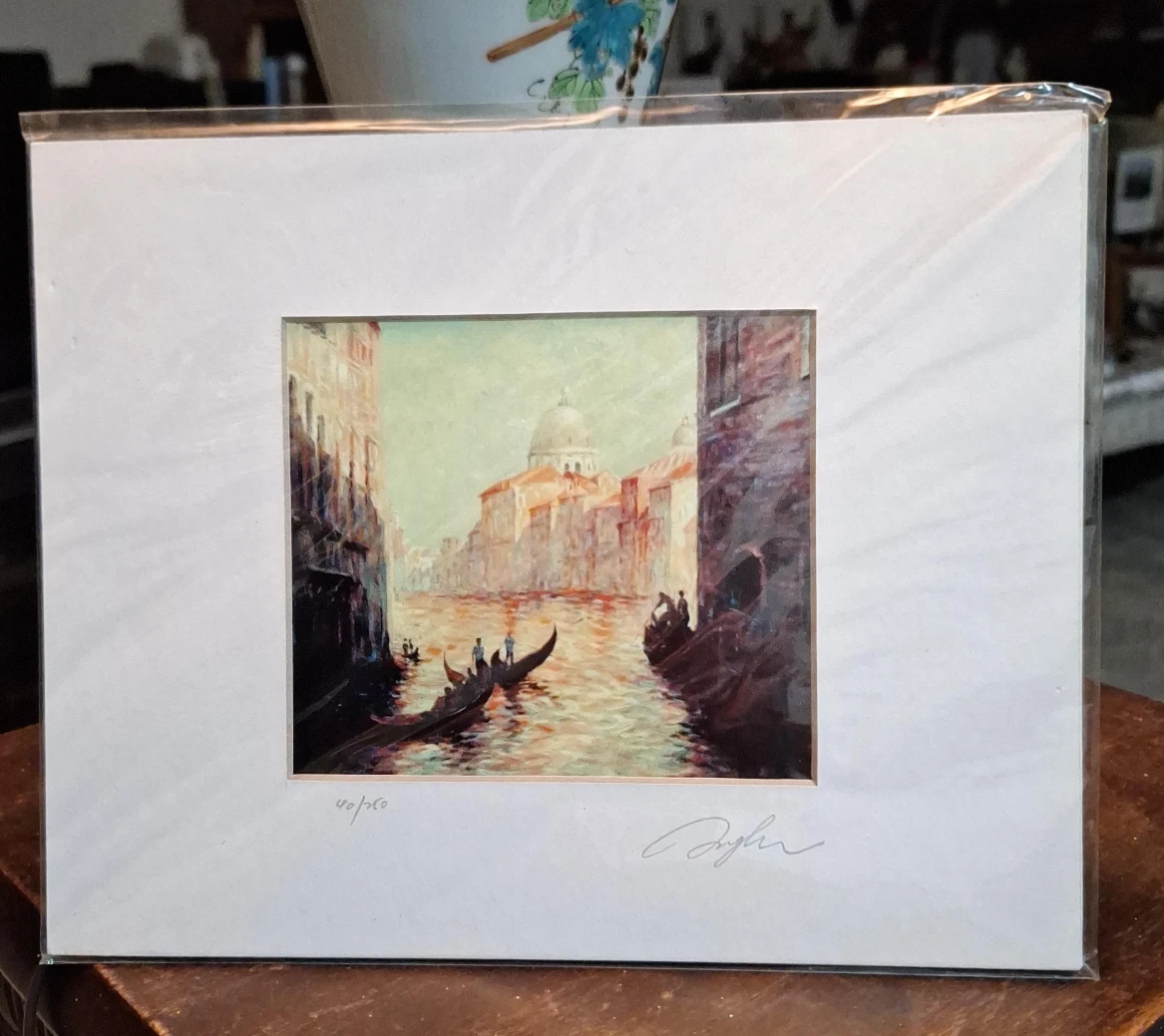 Framed Venice Canal Print