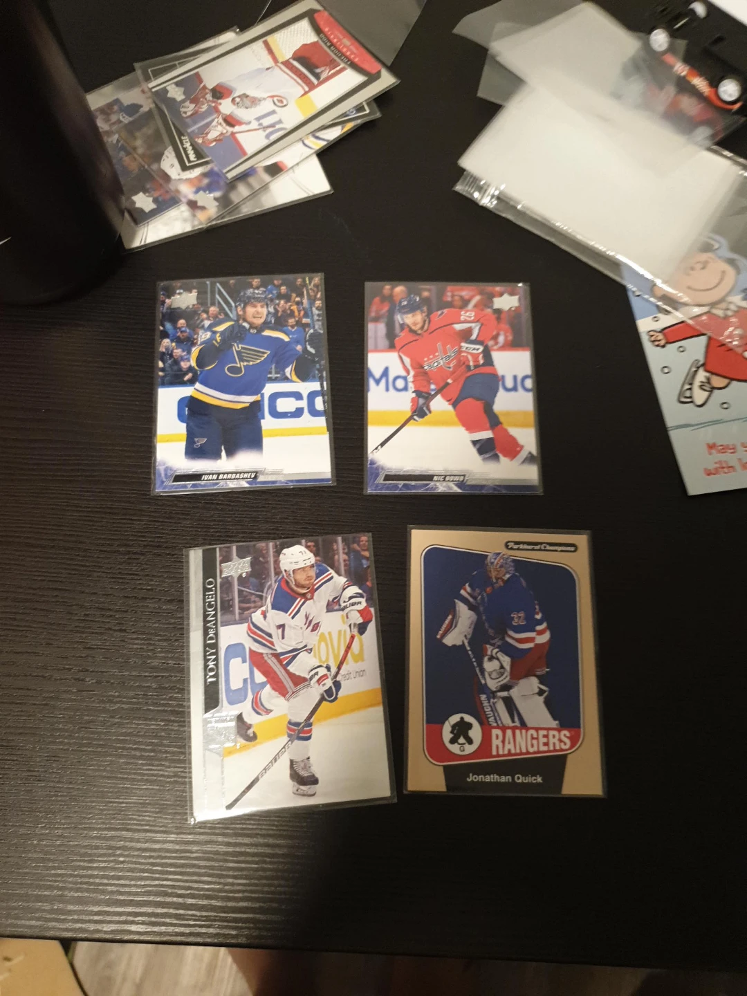 Hockey Trading Cards - DeAngelo, Quick, Barbashev, & More!