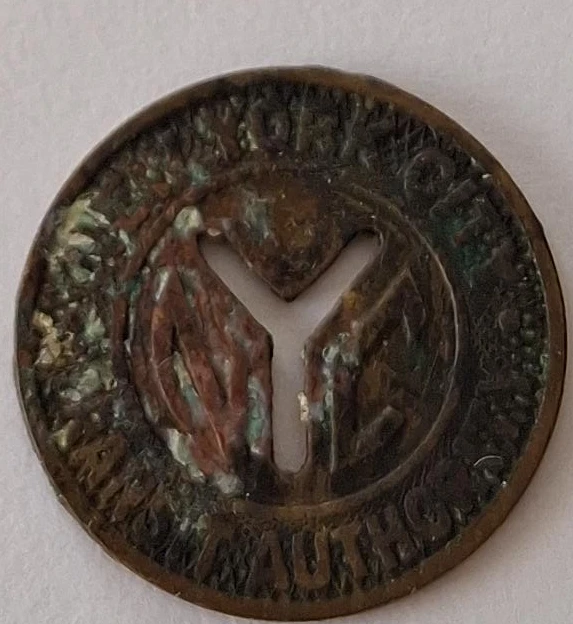 Vintage NYC Transit Authority Subway Token