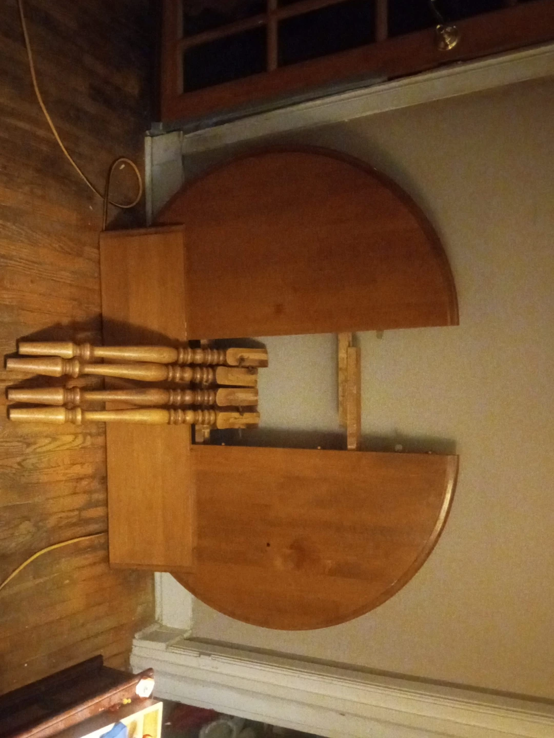 Wooden Drop-Leaf Dining Table