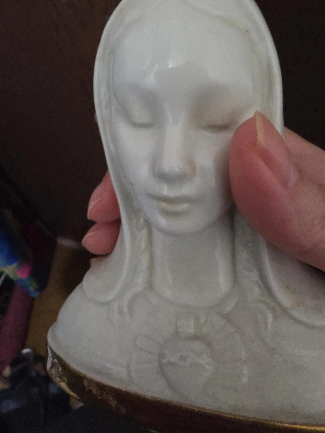 Vintage Religious Figurine - Sacred Heart of Mary