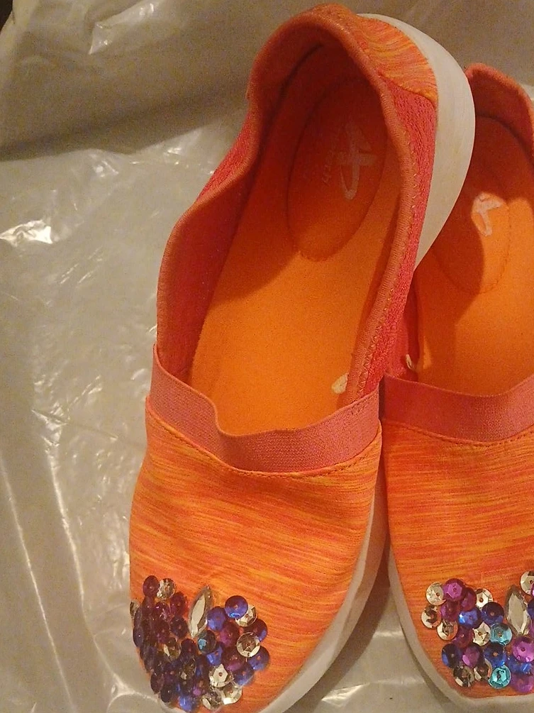 Athletic Works Orange Slip-on Shoes