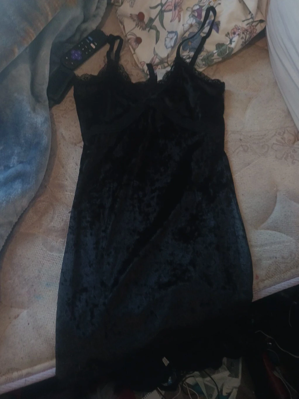Black Velvet Cami Dress