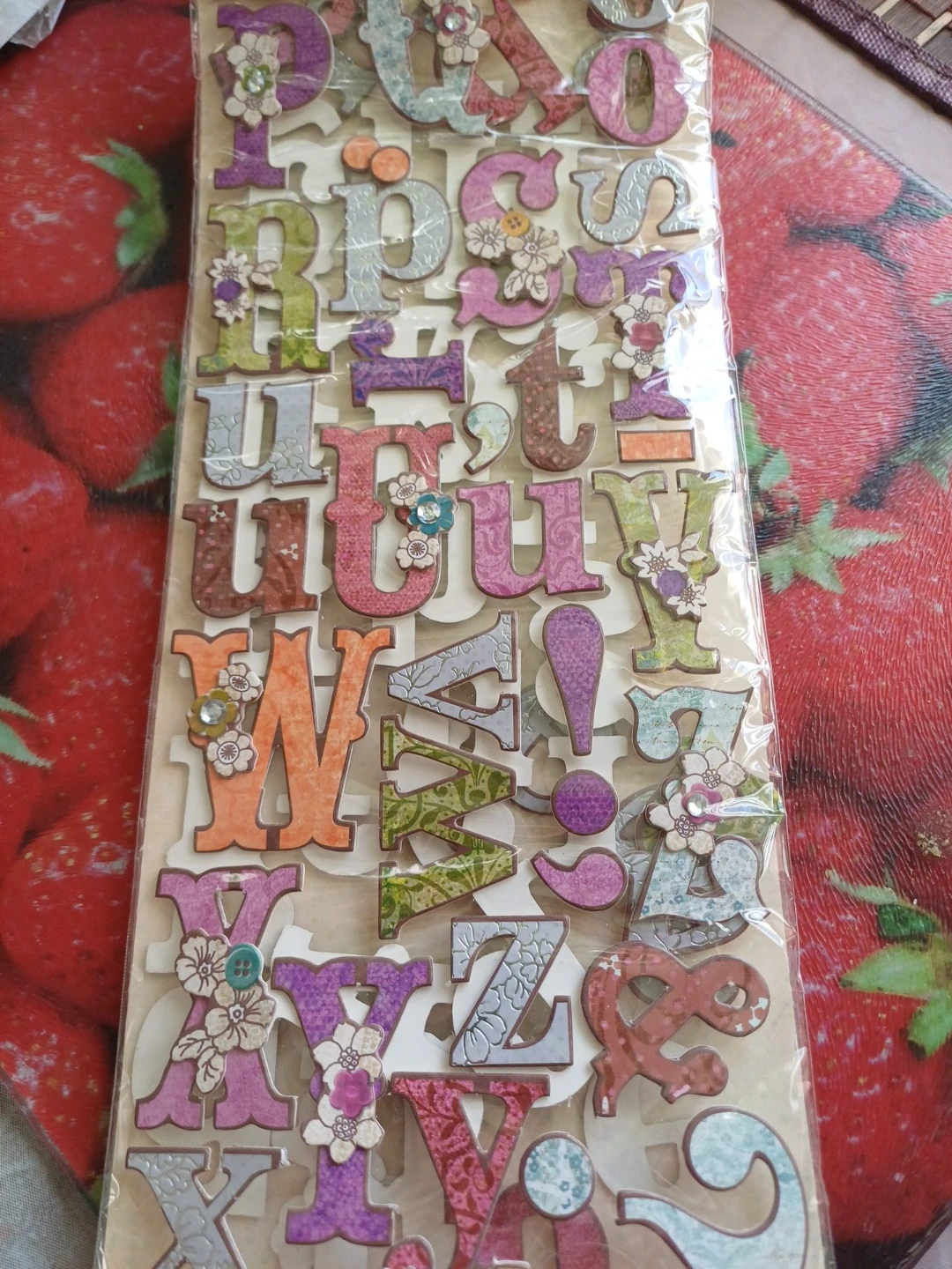K&Company Grand Adhesions Alphabet Stickers.