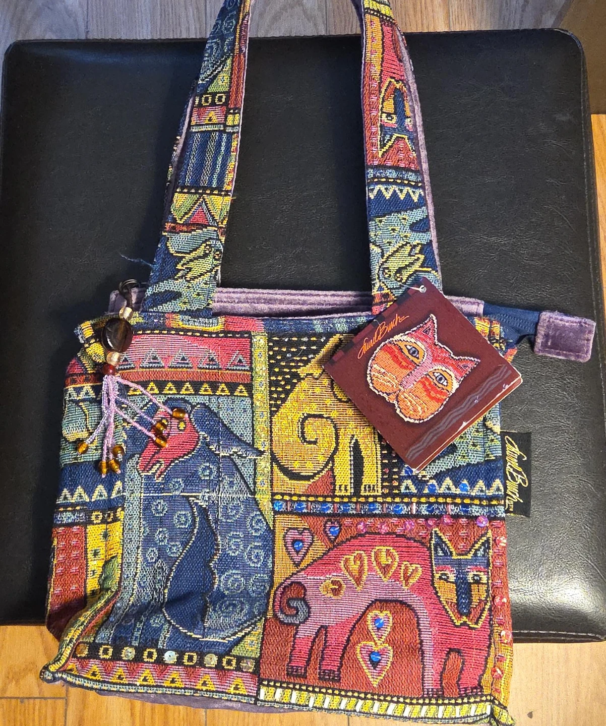 Judi Bunch Tapestry Cat Bag- Vintage Style