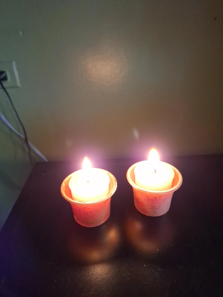 Two Votive Candles