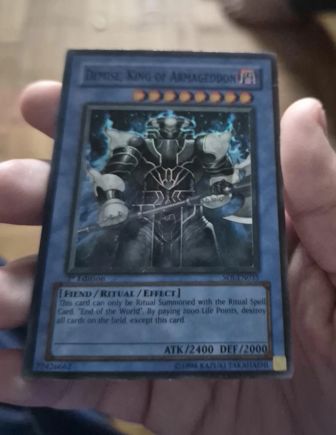Demise, King of Armageddon Yu-Gi-Oh! Card