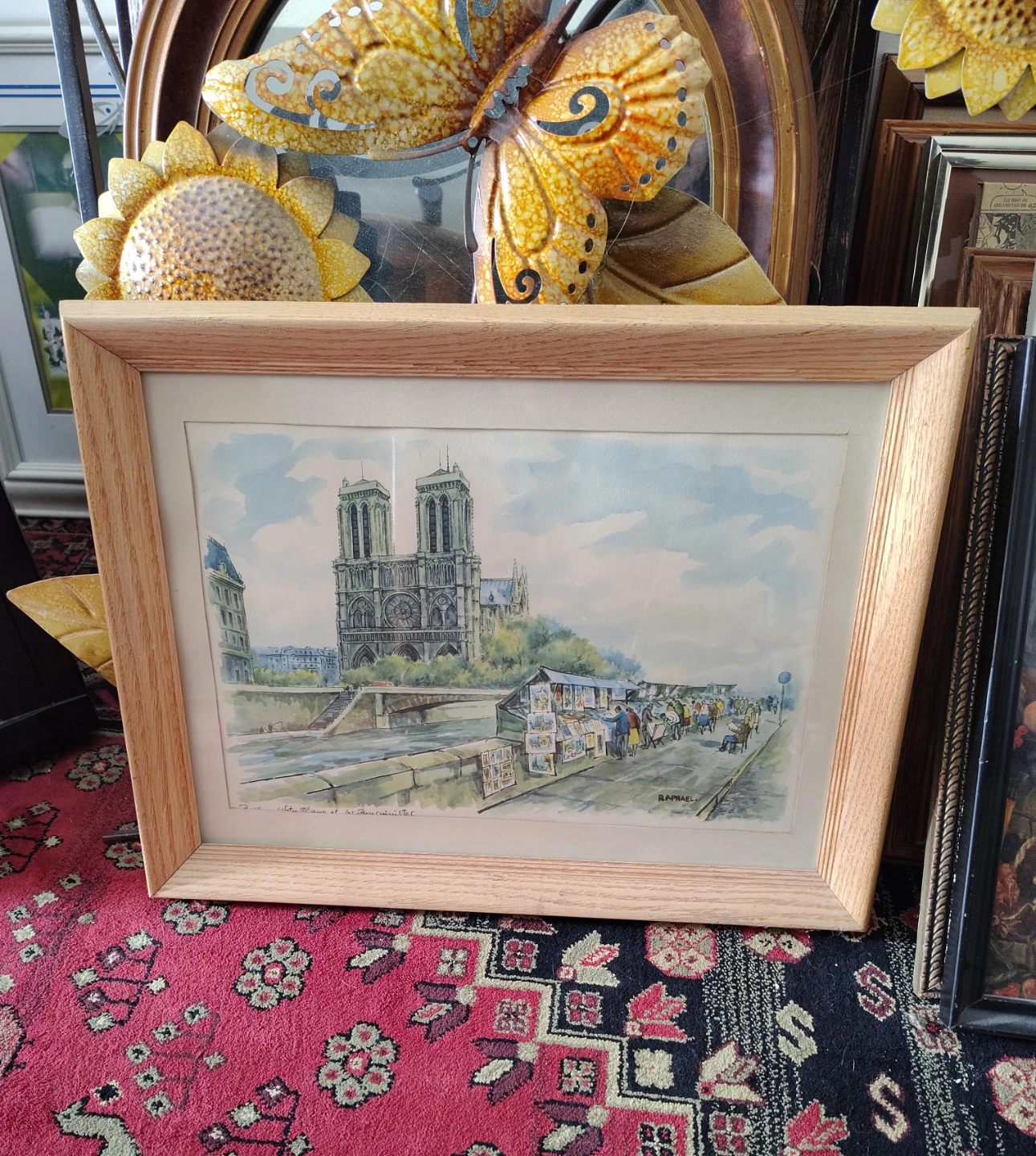 Watercolor Painting of Notre Dame de Paris by Raphael