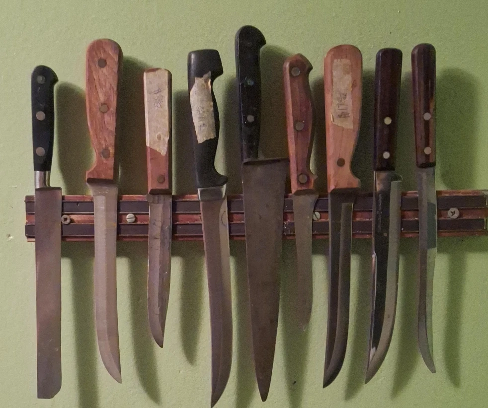 Used Kitchen Knives Set