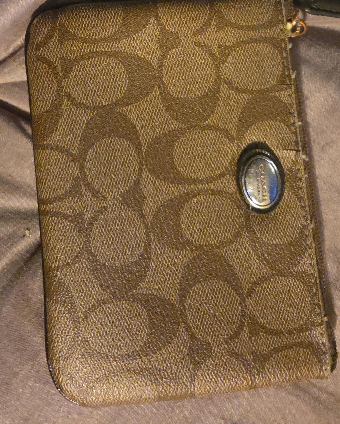Coach Signature Pattern Small Wallet/Pouch