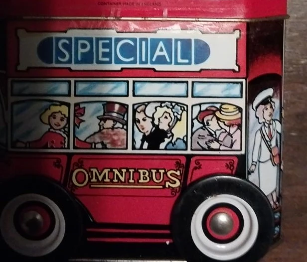 Cravens of York London Bus English Fruit Candy Tin