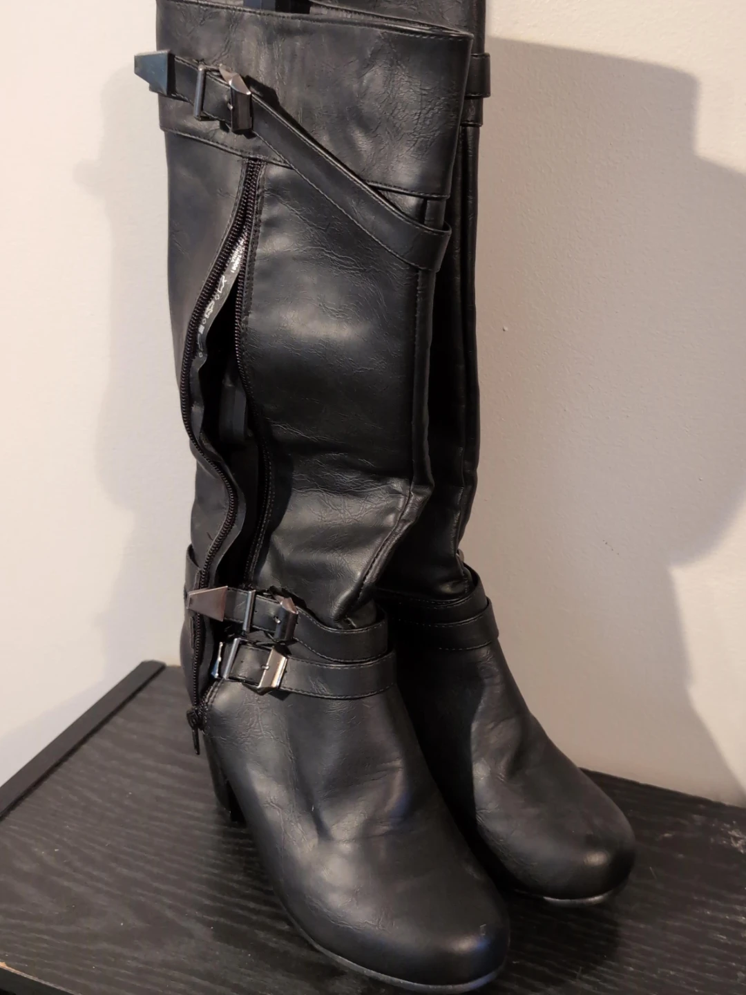 Black Knee-High Boots
