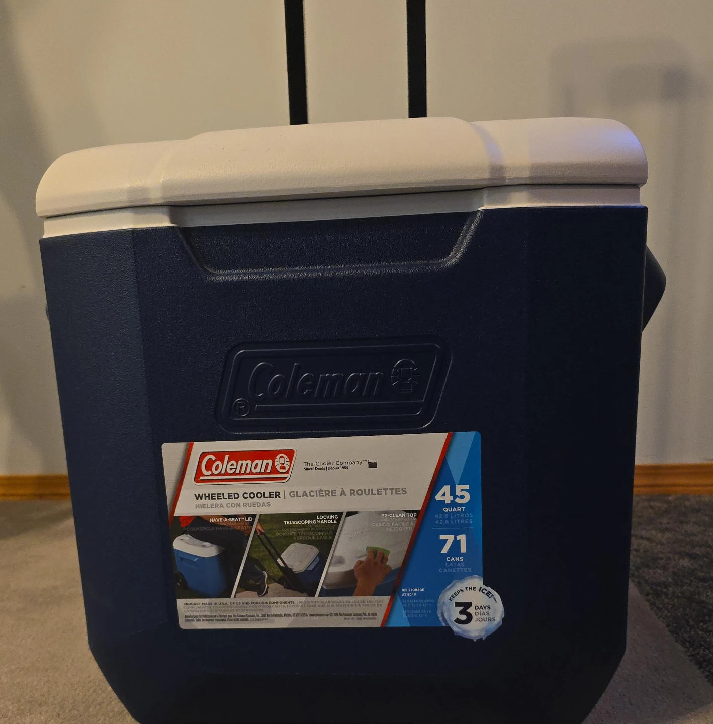 Coleman Wheeled Cooler - 45 Quart