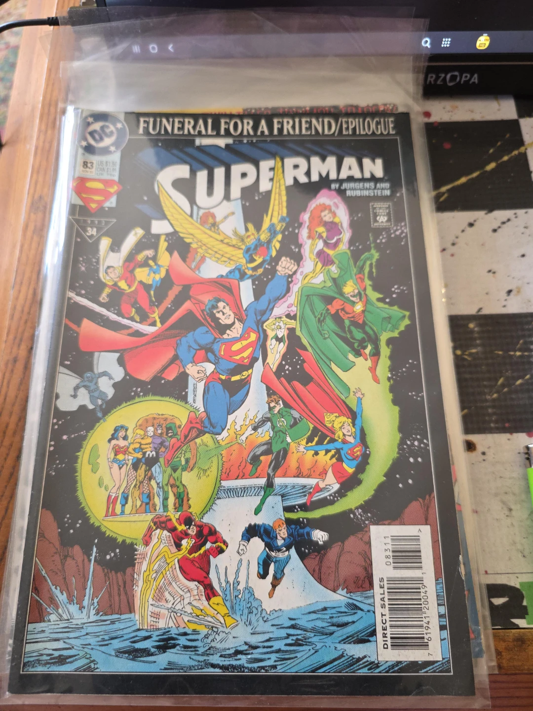 Superman Funeral for a Friend Comic Book
