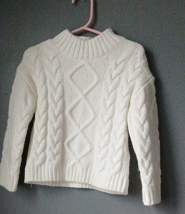 Primark Cream Cable Knit Sweater - Size 2-3 Years