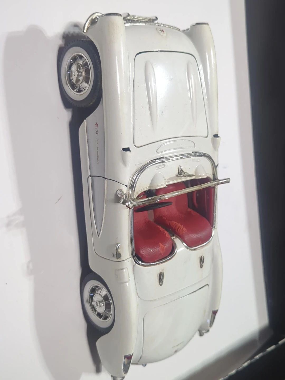 Vintage White Car Model