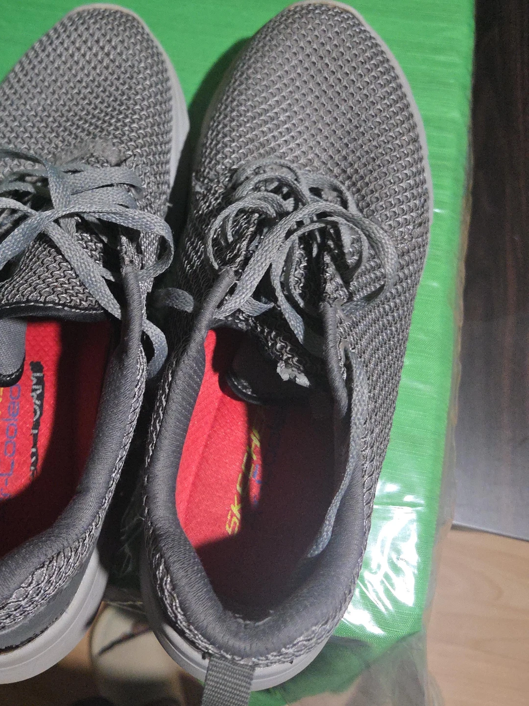 Skechers Gray Lace-up Sneakers