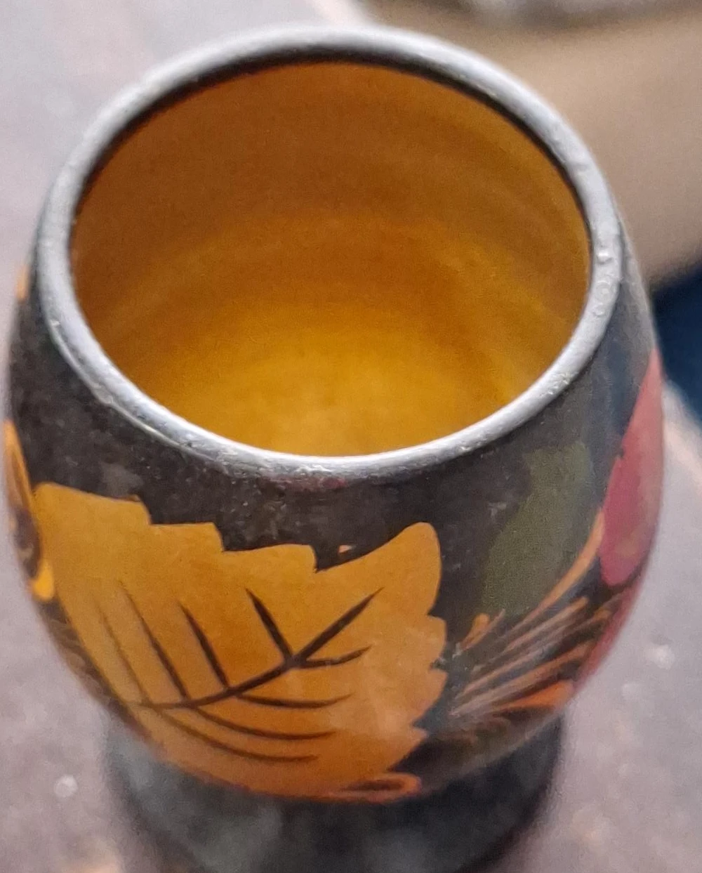 Hand-painted wooden holder